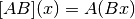 [AB](x) = A(Bx)
